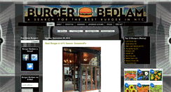 Desktop Screenshot of burgerbedlamnyc.com