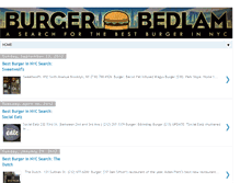 Tablet Screenshot of burgerbedlamnyc.com